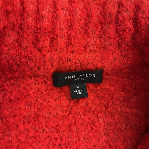 Cherry Red Ann Taylor Double Breasted Coatigan - Picture 10 of 15